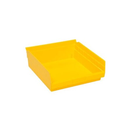 Quantum Storage Systems Shelf Storage Bin, Plastic, 12 PK QSB109YL